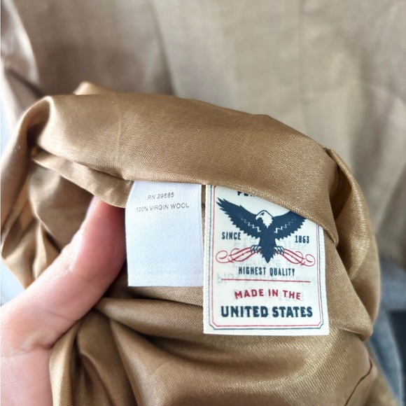 Pendleton camel brown colorblock midi sheath dress short sleeve 8 - Picture 5 of 5